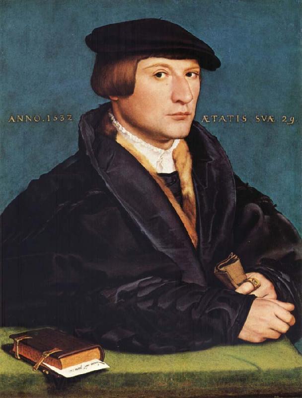 HOLBEIN, Hans the Younger Portrait of a Member of the Wedigh Family France oil painting art